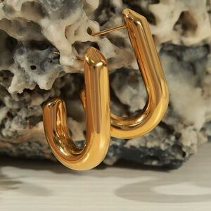 Chunky Ear Cuff Earrings Classic C-Shape Stacking Drop Earrings  Women Jewelry